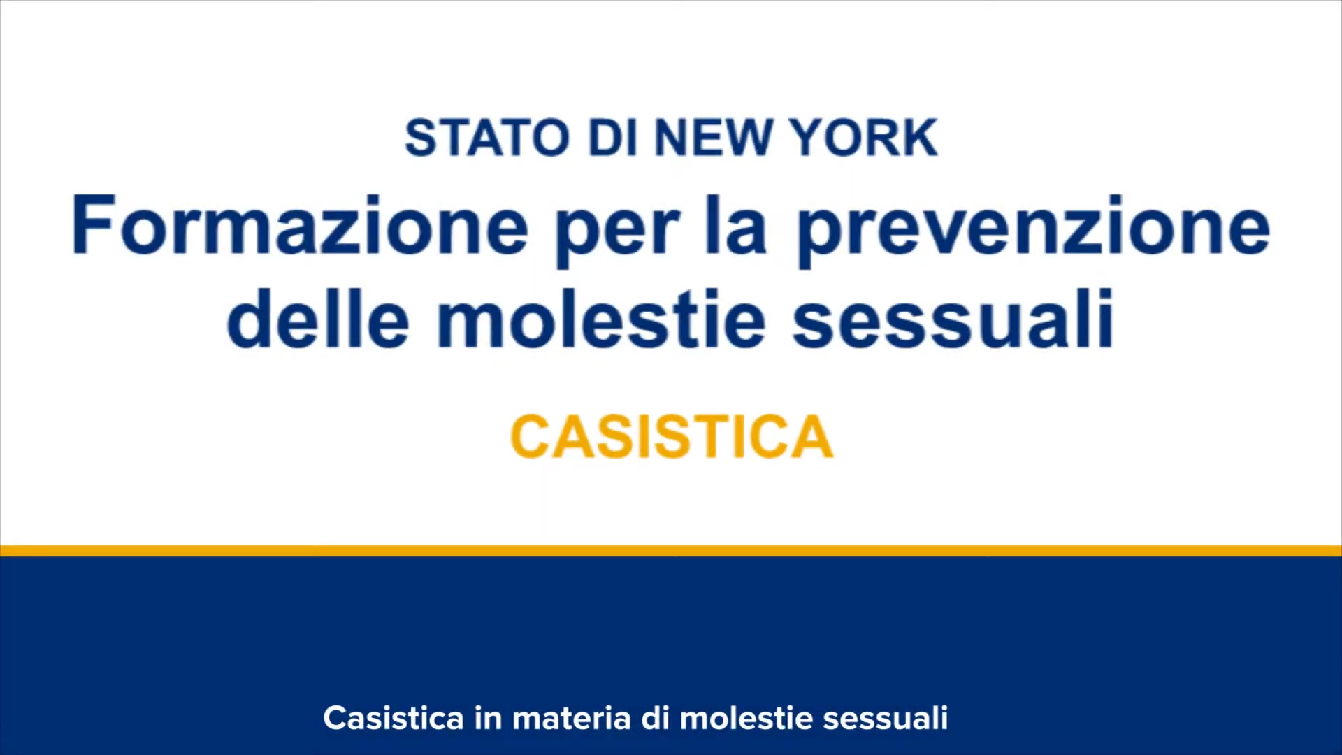 Sexual Harassment Prevention Training Part 2  Case Studies Italiano (Italian) 0 1 screenshot